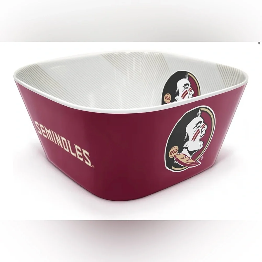 NCAA Florida State Seminoles Serving Bowl: Melamine Rounded Square, 15-Volume